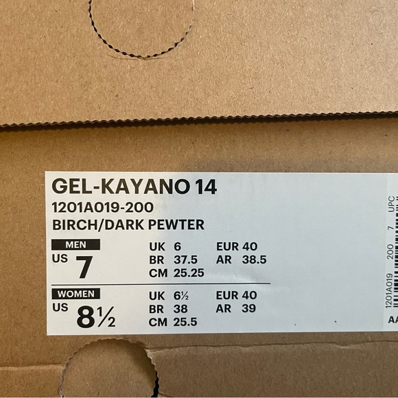 New- ASICS gel kayano 14 - Birch dark pewter - Picture 5 of 6